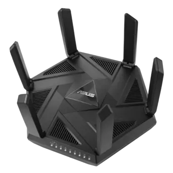 Wi-Fi роутер ASUS RT-AXE7800, 802.11a/b/g/n/ac/ax, 2.4 / 5 ГГц, до 7.78 Гбит/с, LAN 3x1 Гбит/с, WAN 2x2.5 Гбит/с, внешних антенн: 6, 1xUSB 3.0 (RT-AXE7800)
