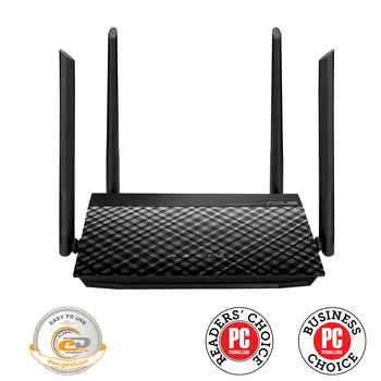 Wi-Fi роутер ASUS RT-N19, 802.11/b/g/n, 2.4 ГГц, до 600 Мбит/с, LAN 2x100 Мбит/с, WAN 1x100 Мбит/с, внешних антенн: 4x2dBi (90IG0600-BR9510)