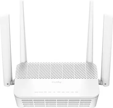 Wi-Fi роутер Cudy WR3000S, 802.11a/b/g/n/ac/ax, 2.4 / 5 ГГц, до 2.98 Гбит/с, LAN 4x1 Гбит/с, WAN 1x1 Гбит/с, внешних антенн: 4x5.3 дБи (WR3000S)
