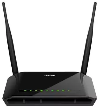 Wi-Fi роутер D-link DIR-620S, 802.11n, 2.4 ГГц, до 300 Мбит/с, LAN 4x100 Мбит/с, WAN 1x100 Мбит/с, внешних антенн: 2x5dBi, 1шт.xUSB 2.0