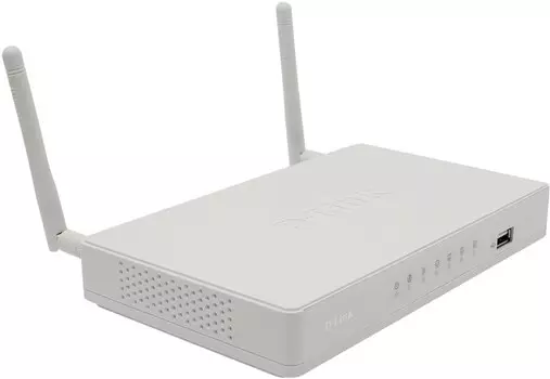 Wi-Fi роутер D-link DIR-640L, 802.11n, 2.4 ГГц, до 300 Мбит/с, LAN 4x100 Мбит/с, WAN 1x100 Мбит/с, внешних антенн: 2x2dBi, 1xUSB 2.0 (DIR-640L/A2A)