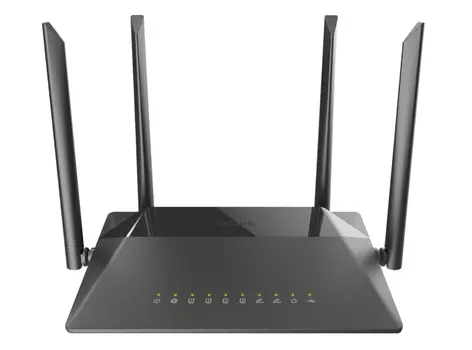 Wi-Fi роутер D-link DIR-825, 802.11a/b/g/n/ac, 2.4 / 5 ГГц, до 1.17 Гбит/с, LAN 4x1 Гбит/с, WAN 1x1 Гбит/с, внешних антенн: 4x5dBi, 1xUSB 2.0, LTE (DIR-825/RU/R1B)