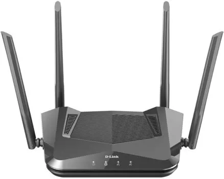 Wi-Fi роутер D-Link DIR-X1530, 802.11a/b/g/n/ac/ax, 2.4 / 5 ГГц, до 1.2 Гбит/с, LAN 3x1 Гбит/с, WAN 1x1 Гбит/с, внешних антенн: 4x5 дБи (DIR-X1530/RU/A1A)
