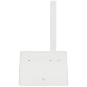 Wi-Fi роутер Huawei B311-221, 802.11b/g/n, 2.4 ГГц, до 300 Мбит/с, LAN 1x1 Гбит/с, WAN 1x1 Гбит/с, внешних антенн: 1x4 дБи, LTE (51060HWK)