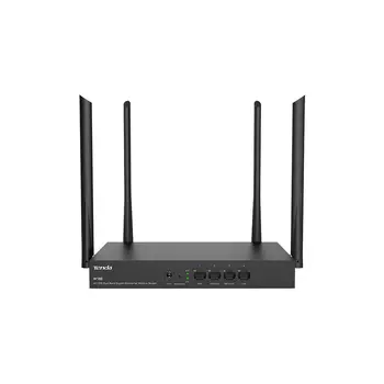 Wi-Fi роутер Tenda W18E, 802.11a/b/g/n/ac, 2.4 / 5 ГГц, до 1.17 Гбит/с, LAN 3x1 Гбит/с, WAN 1x1 Гбит/с, внешних антенн: 4 (W18E)