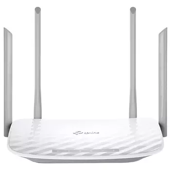 Wi-Fi роутер TP-Link Archer A5, 802.11a/b/g/n/ac, 2.4 / 5 ГГц, до 1.17 Гбит/с, LAN 4x100 Мбит/с, WAN 1x100 Мбит/с, внешних антенн: 4 (TL-Archer A5)