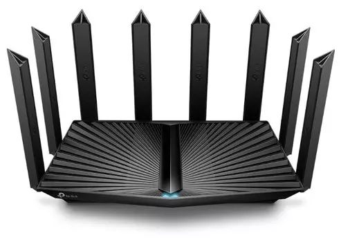 Wi-Fi роутер TP-LINK Archer AX90, 802.11a/b/g/n/ac/ax, 2.4 / 5 ГГц, до 6.58 Гбит/с, LAN 3x1 Гбит/с, WAN 2x2500/1000, внешних антенн: 8, 1xUSB 2.0, 1xUSB 3.0