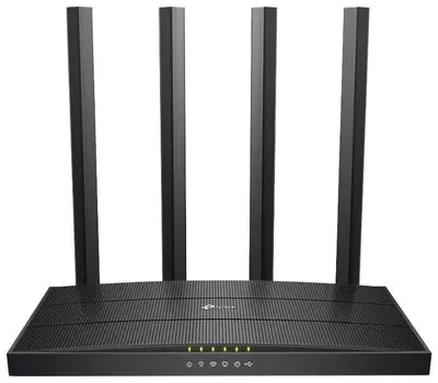 Wi-Fi роутер TP-Link Archer C6U, 802.11a/b/g/n/ac, 2.4 / 5 ГГц, до 1.17 Гбит/с, LAN 4x1 Гбит/с, WAN 1x1 Гбит/с, внешних антенн: 4, внутренних антенн: 1, 1xUSB 2.0 (Archer C6U)