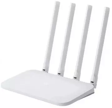 Wi-Fi роутер Xiaomi Mi Router 4C, 802.11/b/g/n, 2.4 ГГц, до 300 Мбит/с, LAN 2x100 Мбит/с, WAN 1x100 Мбит/с, внешних антенн: 4x5 дБи (DVB4428GL)
