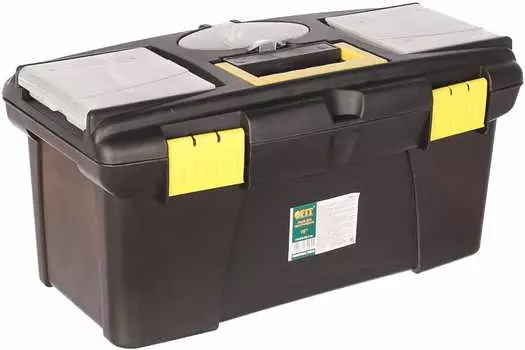 Ящик для инструмента 16" 41 см x 19.5 см x 22 см, пластик, ручка, FIT (65572)
