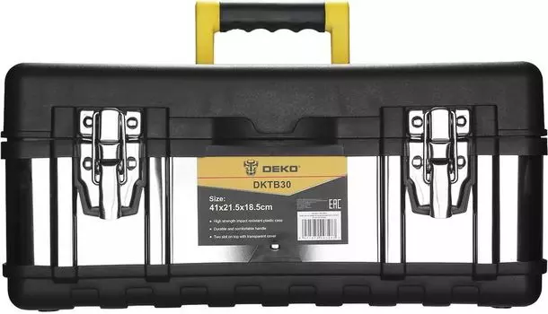 Ящик для инструмента 41 см x 21.5 см x 18.5 см, комбинированный, ручка, Deko DKTB30 (065-0835)
