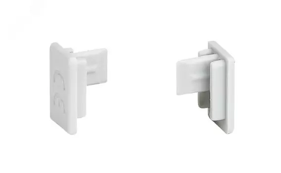 Заглушки боковые Systeme Electric City9 Set для шин гребенчатых 2P, пластик, серый (C9XPE210)