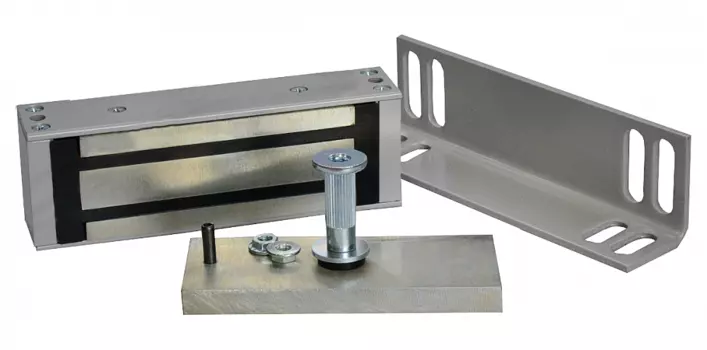 Замок электромагнитный ОЛЕВС НЗМИ М1-400, накладной, 12В, сила удержания до 400кг серый