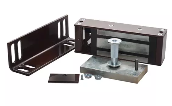 Замок электромагнитный ОЛЕВС НЗМИ М2-400, накладной, 12В, сила удержания до 400кг коричневый