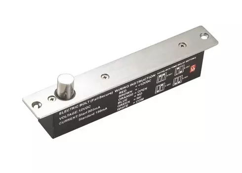 Замок электромеханический Falcon Eye FE-L100S, врезной, 12В, НО, сила удержания до 1000кг серебристый