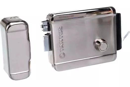 Замок электромеханический TANTOS TS-EL2370SS, накладной, 12В, НЗ серебристый (00-00017702)