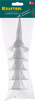 Запасные сопла для закрытых пистолетов для герметика Kraftool 06777-xx, 5 шт (06677-S)