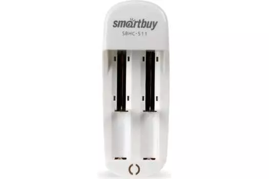 Зарядное устройство для аккумуляторов Smartbuy, 2x14500, 16500, 17335, 17650, 18650 Li-Ion, белый (SBHC-511)