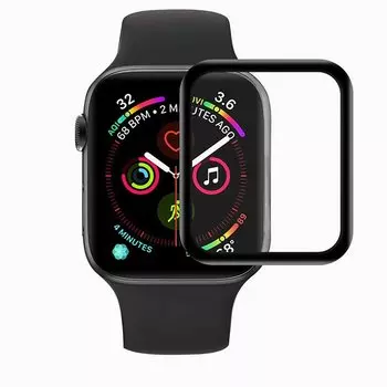 Защитная пленка Polymer nano для Apple Watch, 38mm, силиконовая, матовая, с черной рамкой (117516)