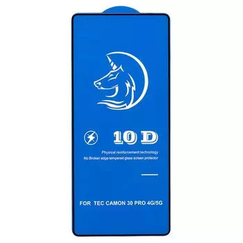 Защитное стекло Activ Clean Line 3D для экрана смартфона Tecno Camon 30 Pro 5G, FullScreen, поверхность глянцевая, черная рамка, 3D (231157)