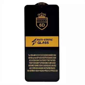 Защитное стекло Activ Clean Line 3D для экрана смартфона Honor X5b/X5b Plus, FullScreen, поверхность глянцевая, черная рамка, 2.5D (238324)