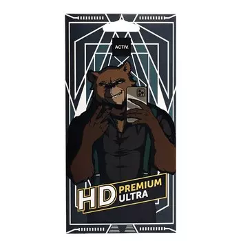 Защитное стекло Activ Clean Line 3D для экрана смартфона Realme Note 60 4G, FullScreen, поверхность глянцевая, черная рамка, 2.5D (236924)