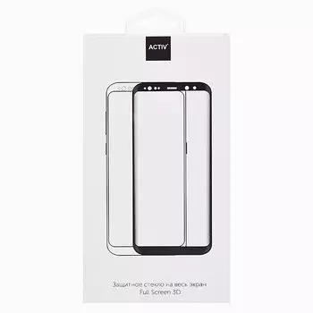 Защитное стекло Activ Clean Line для экрана смартфона Samsung SM-N975 Galaxy Note 10+, FullScreen, 3D, черная рамка (112165)