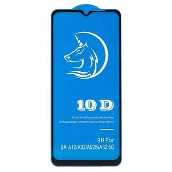 Защитное стекло Activ Clean Line для экрана смартфона Samsung SM-A022 Galaxy A02, Full screen, черная рамка, 3D (133035)