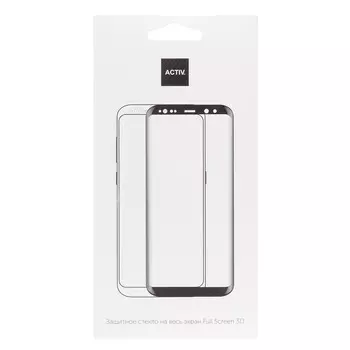 Защитное стекло Activ для экрана смартфона Oppo Realme 9 Pro Plus, Full screen, ударопрочное, поверхность глянцевая, черная рамка, 3D (205345)