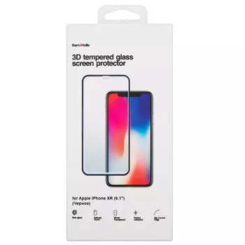Защитное стекло Barn&amp;Hollis для экрана смартфона Apple iPhone XR, FullScreen, черная рамка, 3D (УТ000021467)