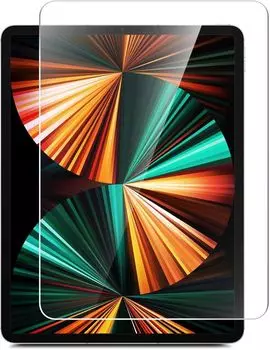 Защитное стекло BORASCO для экрана планшета Apple iPad Pro 2021, поверхность глянцевая(суперпрозрачная), 2D (40257)