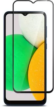 Защитное стекло BoraSCO для экрана смартфона Itel A70, Full Screen/Full Glue, поверхность матовая, черная рамка, 2.5D (73135)