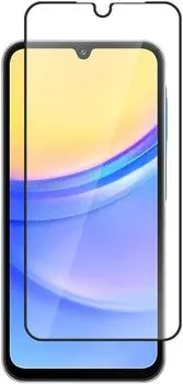 Защитное стекло BoraSCO для экрана смартфона Samsung Galaxy A16 4G/ 5G, Full Screen/Full Glue, поверхность глянцевая, черная рамка, 2.5D (73843)
