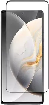 Защитное стекло BoraSCO для экрана смартфона Tecno Camon 30 Pro, Full Screen/Full Glue, поверхность матовая, черная рамка, 2.5D (73272)