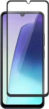 Защитное стекло BoraSCO для экрана смартфона Xiaomi Redmi 14C 4G, Full Screen/Full Glue, поверхность матовая, черная рамка, 2.5D (73694)