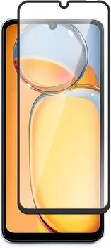 Защитное стекло BoraSCO для экрана смартфона Xiaomi Redmi 13C, Full Screen/Full Glue, поверхность матовая, черная рамка, 2.5D (72829)