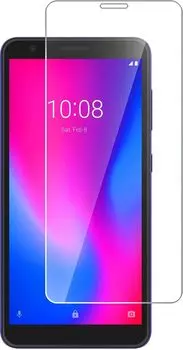 Защитное стекло BoraSCO Hybrid Glass для экрана смартфона ZTE Blade A3 (2020), FullScreen, ударопрочное, поверхность матовая, 2.5D (50120)