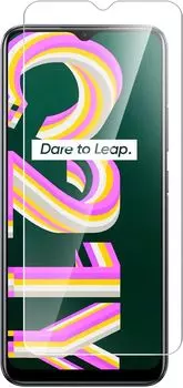 Защитное стекло BoraSCO Hybrid Glass для экрана смартфона Realme C21Y, Full Glue, поверхность матовая, 2.5D (70098)