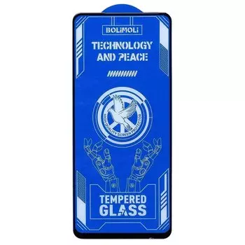 Защитное стекло Brera 2,5D для экрана смартфона Tecno Pova 6 Neo, FullScreen, поверхность глянцевая, черная рамка, 2.5D (231260)