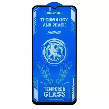 Защитное стекло Brera 2,5D для экрана смартфона Honor X5b/X5b Plus, FullScreen, поверхность глянцевая, черная рамка, 2.5D (238322)