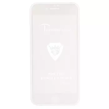 Защитное стекло Brera для экрана смартфона Apple iPhone 7/8, FullScreen, поверхность глянцевая, белая рамка, 2.5D (86133)