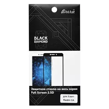 Защитное стекло Brera для смартфона Xiaomi Redmi 5A 2.5D Full Screen, с черной рамкой (84372)