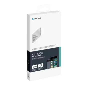Защитное стекло Deppa для экрана смартфона Honor 10i (2019), FullScreen, черная рамка, 3D (62565)