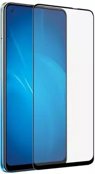 Защитное стекло DF для экрана смартфона Realme 8/8 Pro, FullScreen, черная рамка (DF rmColor-14)