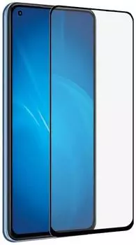Защитное стекло DF для экрана смартфона Xiaomi Mi 11 Lite/ 11 Lite 5G NE, FullScreen, черная рамка (DF xiColor-87)