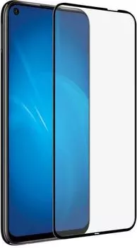 Защитное стекло DF hwColor-111 для экрана смартфона Huawei P40 Lite, FullScreen, черная рамка (DF HWCOLOR-111 (BLACK))