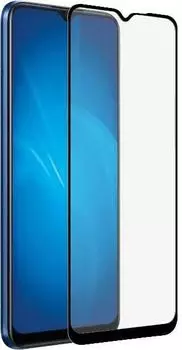 Защитное стекло DF rmColor-11 для экрана смартфона Realme C15, FullScreen, черная рамка (DF RMCOLOR-11 (BLACK))