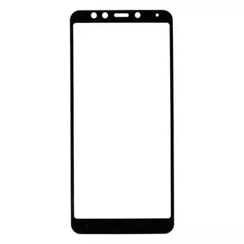 Защитное стекло для экрана смартфона Xiaomi Redmi 5, Full screen, поверхность глянцевая, черная рамка, 3D (620498)