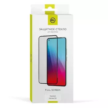 Защитное стекло Red Line для экрана смартфона Honor X5, Full Screen/Full Glue, поверхность глянцевая, черная рамка, 2.5D (УТ000024051)