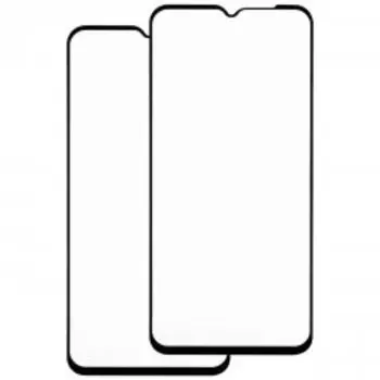 Защитное стекло Red Line для экрана смартфона Oppo A31, Full screen, ударопрочное, черная рамка, 2шт. (УТ000028525)